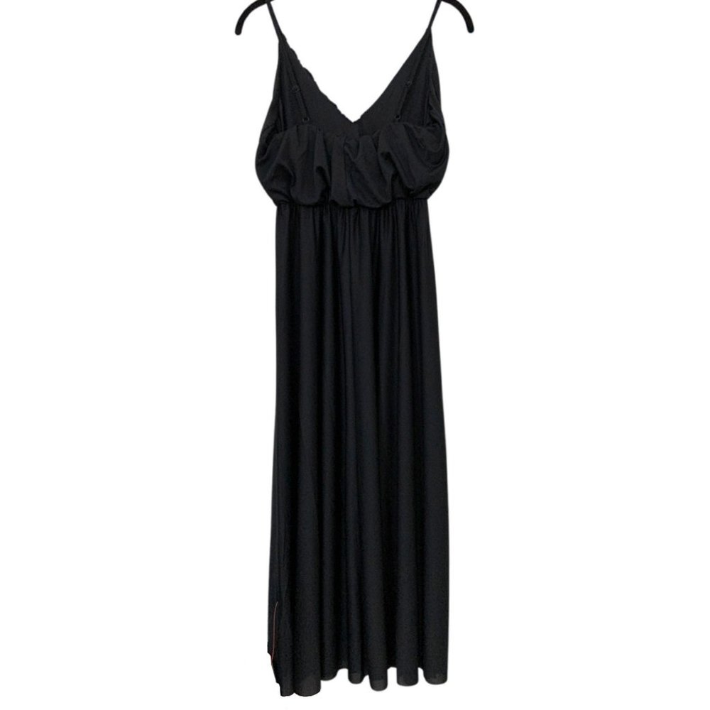 ASOS Sleeveless V-Neck Midi Dress w/ Blouson Top - Picture 2 of 4